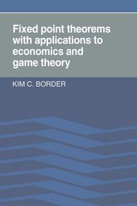 Produktbild: Fixed Point Theorems with Applications to Economics and Game Theory