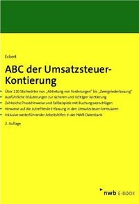 Produktbild: ABC der Umsatzsteuer-Kontierung