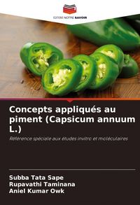 Produktbild: Concepts appliqu&eacute;s au piment (Capsicum annuum L.)
