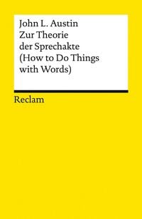 Produktbild: Zur Theorie der Sprechakte. (How to Do Things with Words)