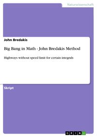 Produktbild: Big Bang in Math - John Bredakis Method