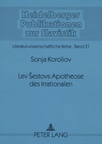 Produktbild: Lev &Scaron;estovs Apotheose des Irrationalen
