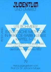 Produktbild: Exegetische Methodik in Pirke de-Rabbi Elieser, Kapitel 1-24
