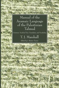 Produktbild: Manual of the Aramaic Language of the Palestinian Talmud