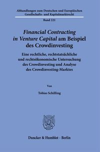 Produktbild: &rsaquo;Financial Contracting in Venture Capital&lsaquo; am Beispiel des Crowdinvesting.