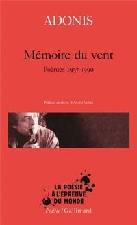 Bild vom Artikel Memoire Du Vent vom Autor Adonis