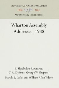 Produktbild: Wharton Assembly Addresses, 1938