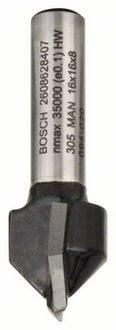 Produktbild: Bosch Accessories 2608628407 Nutfr&auml;ser Hartmetall L&auml;nge 45 mm Produktabmessung, &Oslash; 16 mm Schaftdurchmesser 8 mm