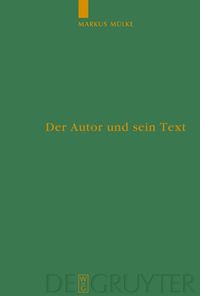 Produktbild: Der Autor und sein Text