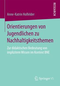 Produktbild: Orientierungen von Jugendlichen zu Nachhaltigkeitsthemen