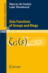 Produktbild: Zeta Functions of Groups and Rings