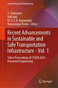 Produktbild: Recent Advancements in Sustainable and Safe Transportation Infrastructure - Vol. 1