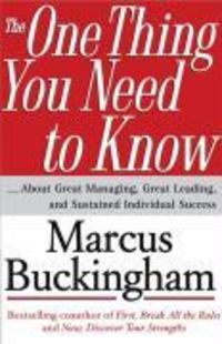 Produktbild: The One Thing You Need to Know