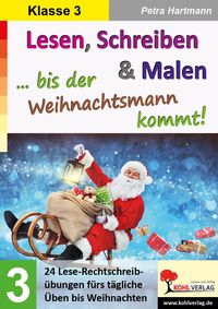 Produktbild: Lesen, Schreiben und Malen ... bis der Weihnachtsmann kommt! / Klasse 3