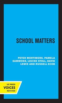 Produktbild: Mortimore, P: School Matters