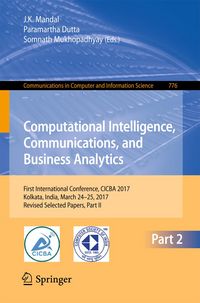 Produktbild: Computational Intelligence, Communications, and Business Analytics