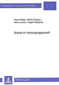 Produktbild: Schule im Vereinigungsproze&szlig;