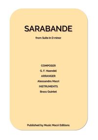 Produktbild: Sarabande from Suite in D minor by G. F. Haendel