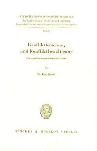 Produktbild: Konfliktforschung und Konfliktbew&auml;ltigung.