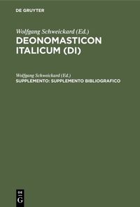 Produktbild: Supplemento bibliografico