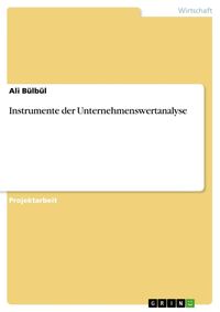 Produktbild: Instrumente der Unternehmenswertanalyse