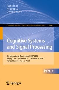 Produktbild: Cognitive Systems and Signal Processing