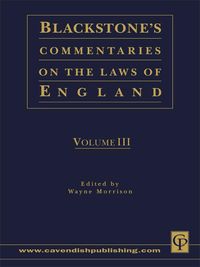 Produktbild: Blackstone's Commentaries on the Laws of England Volumes I-IV