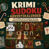 Produktbild: Der Krimi Sudoku Adventskalender: 24 knifflige Krimi-Sudokus f&uuml;r eine m&ouml;rderisch spannende Weihnachtszeit