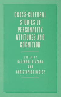 Produktbild: Cross-Cultural Studies of Personality, Attitudes and Cognition