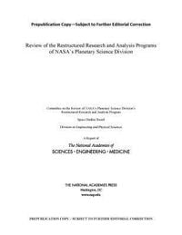 Produktbild: Review of the Restructured Research and Analysis Programs of Nasa's Planetary Science Division