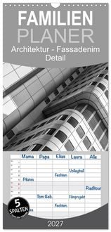 Produktbild: Familienplaner 2027 - Architektur - Fassaden im Detail 2027 mit 5 Spalten (Wandkalender, 21 x 45 cm) CALVENDO