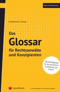 Produktbild: Das Glossar f&uuml;r Rechtsanw&auml;lte und Konzipienten