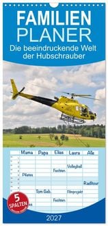 Produktbild: Familienplaner 2027 - Die beeindruckende Welt der Hubschrauber mit 5 Spalten (Wandkalender, 21 x 45 cm) CALVENDO