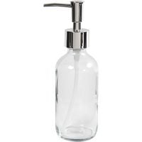 Produktbild: Creativ Company Seifenspender, H 19,3 cm, D 6,3 cm, 230 ml, Transparent, 1 Stk