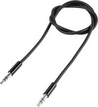 Produktbild: SpeaKa Professional SP-7870044 Klinke Audio Anschlusskabel [1x Klinkenstecker 3.5 mm - 1x Klinkenstecker 3.5 mm] 1.00 m Schwarz SuperSoft-Ummantelung