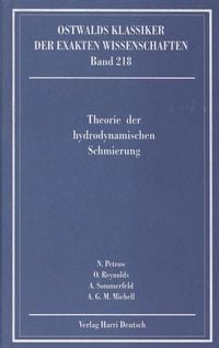 Produktbild: Theorie der hydrodynamischen Schmierung (Petrow, Reynolds, Sommerfeld, Michell)