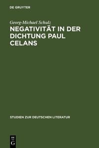 Produktbild: Negativit&auml;t in der Dichtung Paul Celans