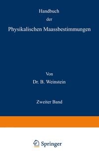 Produktbild: Handbuch der Physikalischen Maassbestimmungen