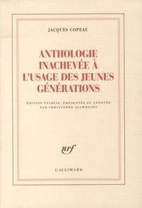 Produktbild: Anthologie inachev&eacute;e &agrave; l'usage des jeunes g&eacute;n&eacute;rations