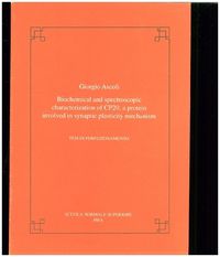 Produktbild: Biochemical and spetroscopic characterization of cp20, a protein involved in synaptic plasticity mechanism