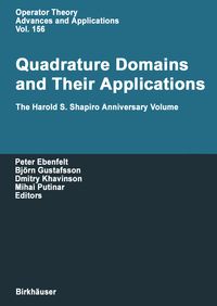 Produktbild: Quadrature Domains and Their Applications