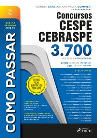 Produktbild: Como Passar em Concursos CESPE - CEBRASPE - 3.700 Quest&otilde;es Comentadas - 12&ordf; Ed - 2026