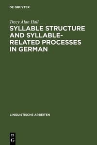 Produktbild: Syllable Structure and Syllable-Related Processes in German