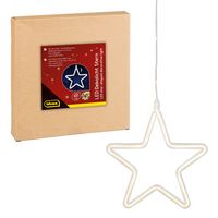 Produktbild: Idena Dekolicht Stern LED warmwei&szlig; 6h Timer 23x23cm
