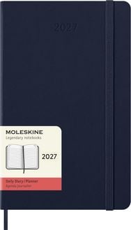 Produktbild: Moleskine 12 Monate Tageskalender 2027, Large/A5, 1 Tag = 1 Seite, Fester Einband, Saphir