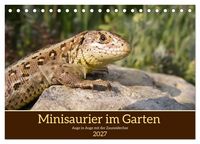 Produktbild: Minisaurier im Garten (Tischkalender 2027 DIN A5 quer), CALVENDO Monatskalender