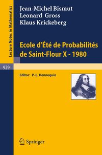 Produktbild: Ecole d'Ete de Probabilites de Saint-Flour X, 1980