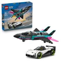 Produktbild: LEGO City 60489 D&uuml;senflieger vs. Rennauto, Spielzeug mit 2 Minifiguren