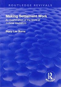 Produktbild: Burns, S: Making Settlement Work