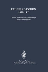 Produktbild: Reinhard Dohrn 1880&ndash;1962